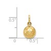 Black Bow Jewelry 14k Yellow Gold Polished 3D Soccer Ball Pendant, 8mm - 4 of 4