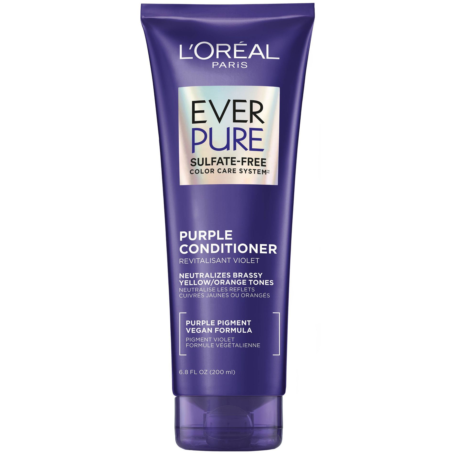 L'Oreal Paris EverPure Sulfate Free Purple Conditioner for Colored Hair -  6.8oz