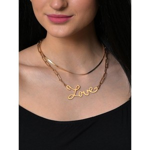 SOHI Women's Gold Everyday Multi-Layer Necklace - 1 of 4
