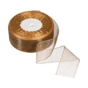 Unique Bargains Soft DIY Crafts Wedding Gift Wrapping Sheer Organza Ribbon - 1 of 4