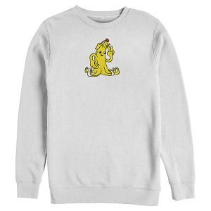 Men's Fortnite Peely Peace Sign Sweatshirt - 1 of 4