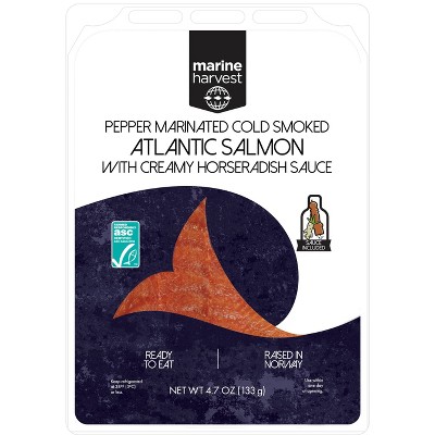 Marine Harvest Norwegian Pepper Marinated Cold Smoked Salmon - 4.7oz