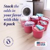 HOMZ Rope-Handle 18-Gallon Open Storage Tubs, Plastic Buckets, Pink, 6 Pack - 2 of 4