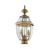 Livex Lighting Monterey 2 - Light Lantern in  Antique Brass - 3 of 4