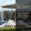Best Choice Products 10ft Solar LED Lighted Outdoor Woodgrain Pattern Steel Market Patio Umbrella - 4 of 4