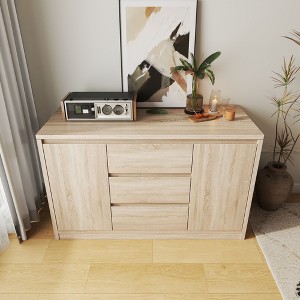 FUFU&GAGA Smart Hidden - Storage Sideboard with NFC Unlock - Modern Wooden Cabinet for Home Privacy & Organization - 1 of 4