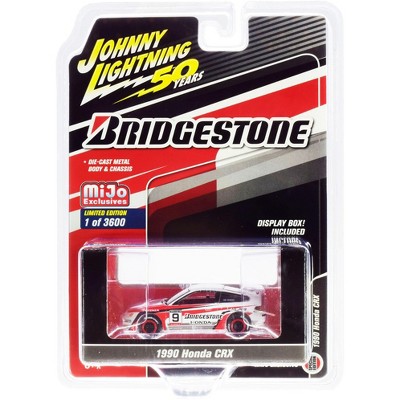 1990 Honda CRX #9 "Bridgestone" Limited Edition to 3,600 pieces Worldwide 1/64 Diecast Model Car by Johnny Lightning