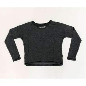 Gender Neutral Kids Long Sleeve Crew with Keyhole Neckline - t2love - 1 of 1