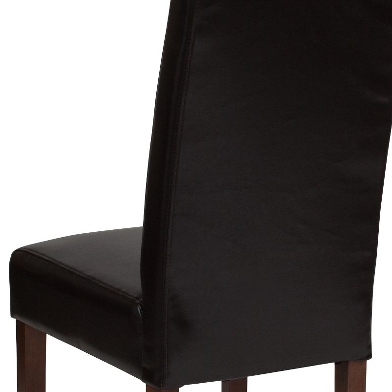 Flash Furniture Greenwich Series Upholstered Panel Back Mid-Century Parsons Dining Chairs, 6 of 12