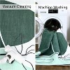 Acekool Modern Geometric Small Flower Area Rug Collection, 1200gsm Washable Foldable, Soft Touch, Non Slip Backing, Orange Blue Green Gray - 4 of 4