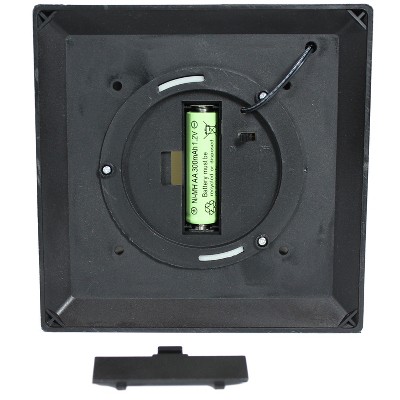 Black Solar LED Flameless Candle Lantern Set of 2