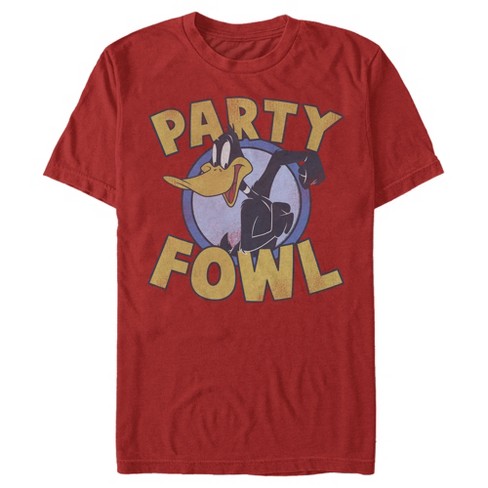 Southpole Men Looney Tunes Daffy Duck Graphic T-Shirt (B&T) - Shirts