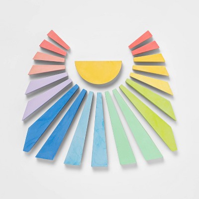 Photo 1 of 20pc Sidewalk Rainbow Sun Chalk - Sun Squad