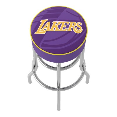 Los Angeles Lakers Adjustable Swivel 31'' Blue Metal Bar Stool