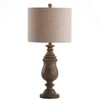 28.5" Abeline Resin Table Lamp (Includes LED Light Bulb) Brown - JONATHAN Y: No Assembly, UL Listed, Linen Shade - image 2 of 4