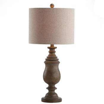 28.5" Abeline Resin Table Lamp (Includes LED Light Bulb) Brown - JONATHAN Y
