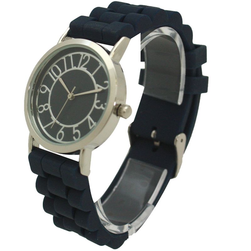 OLIVIA PRATT PETITE STAINLESS STEEL SILICONE STRAP WATCH, 4 of 7