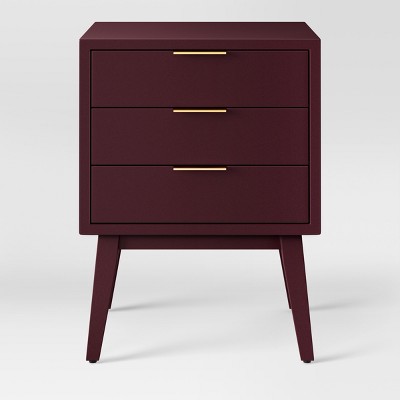 Hafley 3 store drawer end table