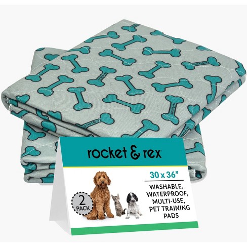 rocket & rex Washable Reusable Pee Pads for Dogs - L- 2ct