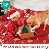 Christmas Duvet Cover Set,  Red Snowflake, Soft Brushed Microfiber, 3-Piece Comforter Cover with 2 Pillow Shams, Button Closure, 8 Corner Ties - 4 of 4