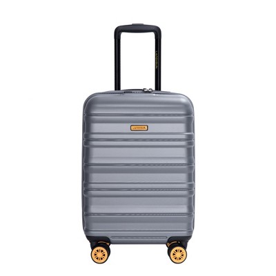 SEVOBAL Luggage FAA Compliant Cabin Bag Carry On with TSA Lock, Silent Spinner Wheels for Business Travel, School Back, Gray, 14.24"*9.06"*22.18"