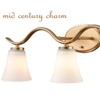 Claxy Modern Gold Bathroom Vanity Light Fixture 3-Light Milk Glass - 3 of 4