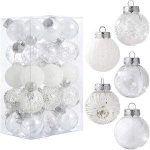 30 Pcs Christmas Ball Ornaments, 2.36 Inch/6 Cm Shatterproof Decorative Baubles, Christmas Tree Ball for Holiday Wedding Party Decoration - 1 of 4