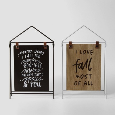 2ct Mini Harvest Reversible Signs - Bullseye's Playground™