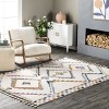 Nuloom Lilou Moroccan 5x8 Indoor Area Rug for Living Room Bedroom Dining Room Nursery, Beige/Ivory - 2 of 4