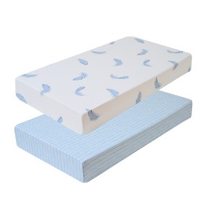 Crib & Toddler Bed Sheets for Baby Girls and Boys, 2-Pack Fitted Mattress Sheets by Sweet Home Collection® - 1 of 4