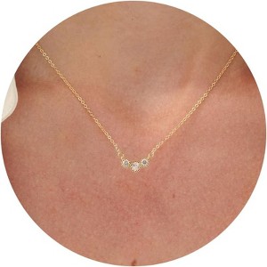14K Gold Plated Charm Necklace for Women, Assorted Beach & Nature Themed Pendants - 1 of 4