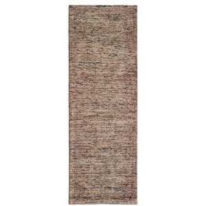 Oriental Weavers Lucent 45907 Taupe/ Pink Indoor Area Rug - 2'6" x 8' - 1 of 3