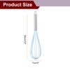 Unique Bargains Silicone Stainless Steel Non-Stick Coated Heat-Resistant Whisk 5 Pcs - 2 of 4