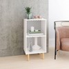 Essex Nightstand White/Zebra - Manhattan Comfort: Mid-Century Modern, Open Shelf Storage, for All Ages - 2 of 4