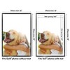 Americanflat Aluminum 12x18 Poster Frame with Shatter-Resistant Glass, Use as 11x17 Frame with Mat or 12x18 Frame Without Mat, Black - 2 of 4