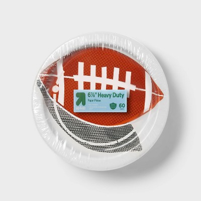 Disposable Dinnerware Paper Plates 7" - Football - 60ct - up&up™