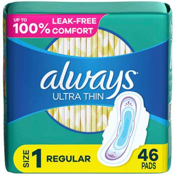 Always, Pure Cotton With Flexfoam Pads For Women, Size 2, Heavy Absorbency  With Wings, 12 Count : : Health & Personal Care