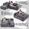 CAVINAS Modern Modular L-Shaped Sofa with Chaise Longue, 98.42-inch Loveseat Sofa with Small Side Pockets, Couches for Living Room - 2 of 4