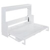 Queen Size Murphy Bed with Hydraulic Lift and Desk Design - 4 of 4
