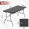 SUGIFT 5 ft Folding Table Fold-in-Half Plastic Table - 4 of 4