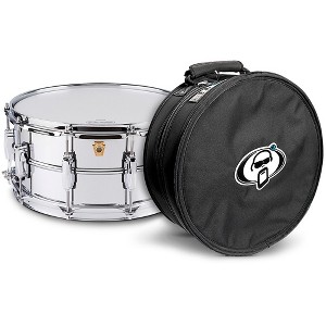 Ludwig Supraphonic Snare Drum Chrome With Protection Racket Case - 1 of 4