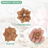 Unique Bargains Artificial Satin Durable Flexible Decorative Mini Ribbon Flowers with Rhinestones 1.2 Inch 100 Pcs - 2 of 4