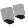 Monoprice Tilted Wedge Desktop Speaker Stands (Pair) for Medium Speakers Anti-Vibration 15 Degrees of Tilt For Bookshelf Speakers and Studio Monitors - image 2 of 4