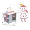 Olivia's Little World Polka Dots Princess Baby Doll Changing Station, Grey/Pink - 3 of 4