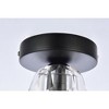 Elegant Lighting Eren 1 light black flush mount - 4 of 4