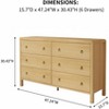 TackView Fluted Dresser for Bedroom Chest of Dressers Tall Dresser for Closet - 2 of 4