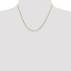 Black Bow Jewelry 1.4mm, 14k Yellow Gold, Diamond Cut Solid Cable Chain Necklace - 2 of 4