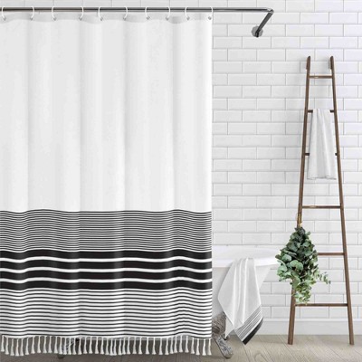BAGOKIE 72"x72" Hemp Blend Shower Curtain