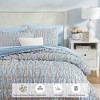 BAGOKIE 7pc Wildflower Puff Bed in a Bag King Size Comforter Set for All Season, Marigold - 2 of 4