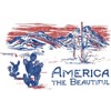 Americana America The Beautiful Landscape Men's White T-Shirt - image 2 of 3